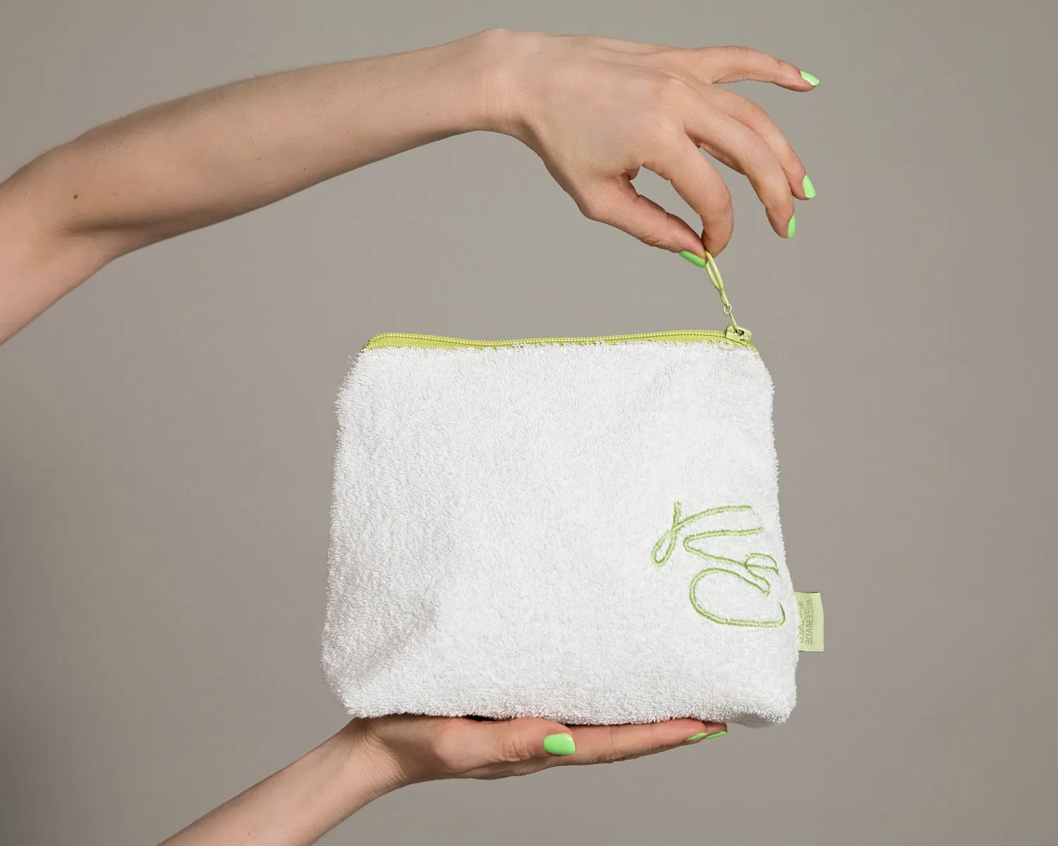 Reused Remade Toiletry Bag Kit toalettmapper 2-pak hvit
