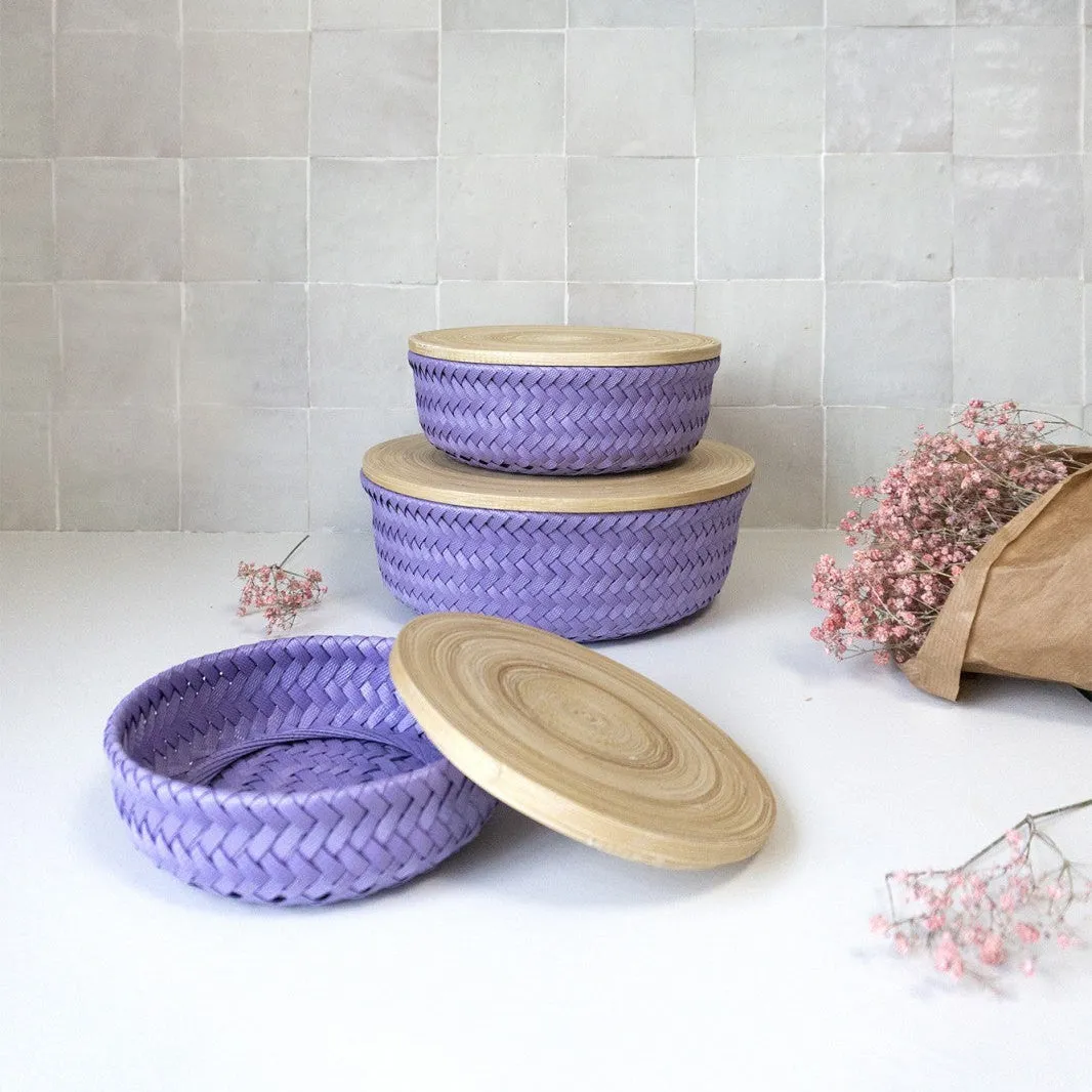 Handed By Wonder M oppbevaringskurv med lokk resirkulert