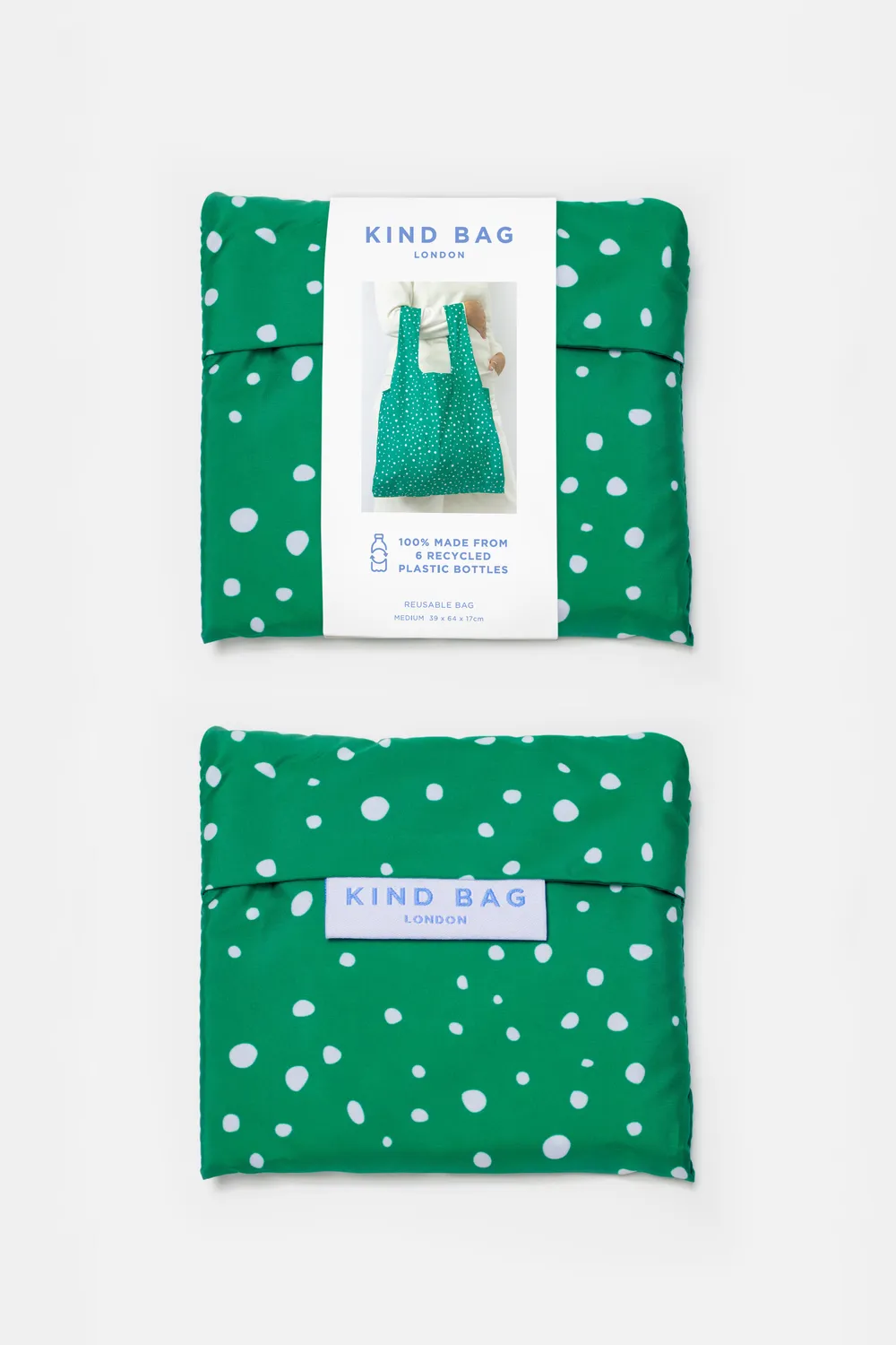 Kind Bag Polka Dots medium handlenett gjenbrukbar 20 kg