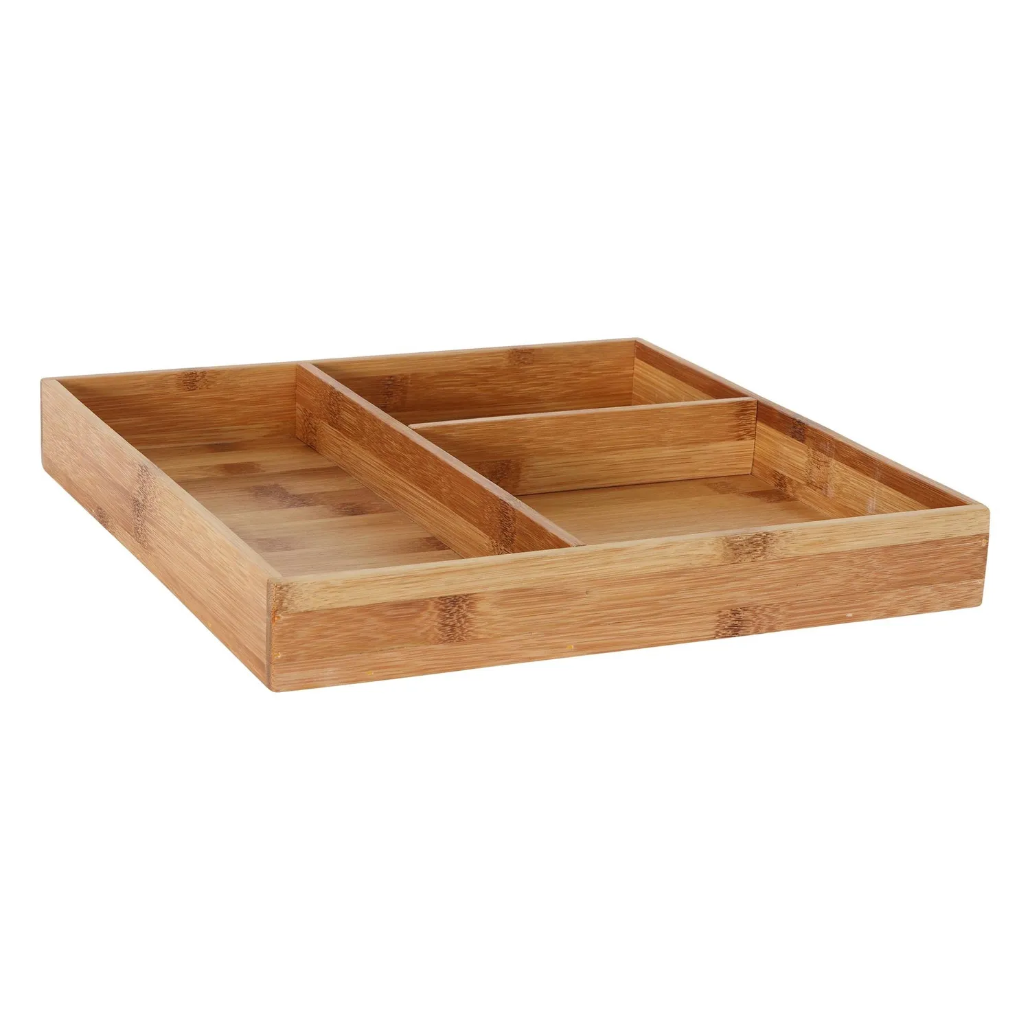 Handed By Organize Fit Square organiseringsbrett bambus 2 kurver