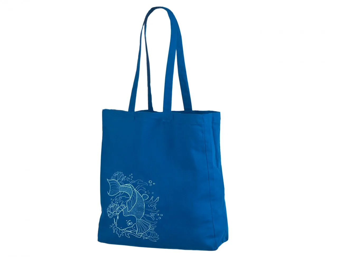 Handlenett CotBlue handlenett blaa 38x10x42 bomull