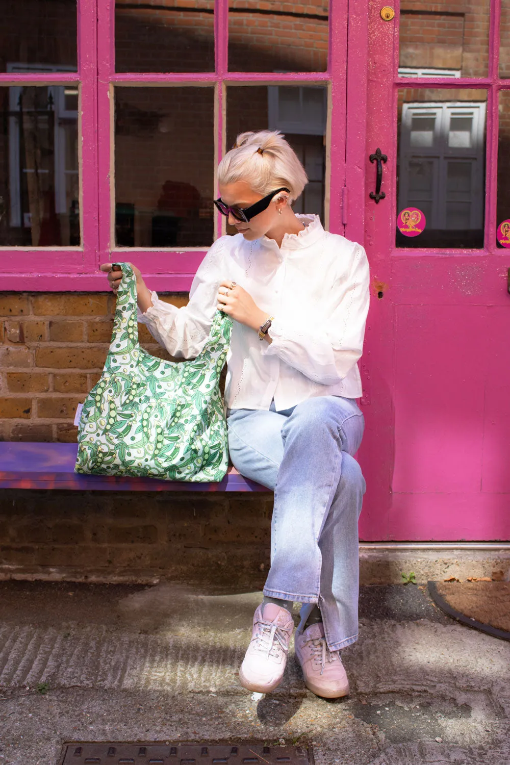 Kind Bag Peas handlenett medium ertemønstret