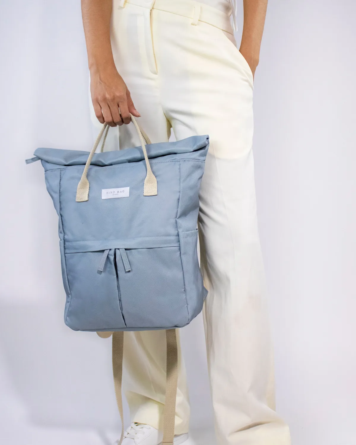 Kind Bag Hackney v.1 Medium ryggsekk light grey laptop