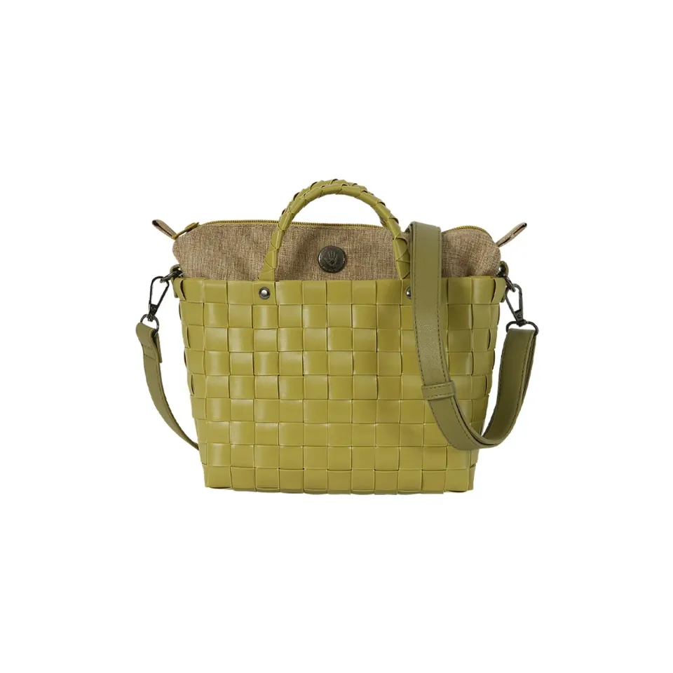 Handed By Dash skulderveske natural lime resirkulert plast
