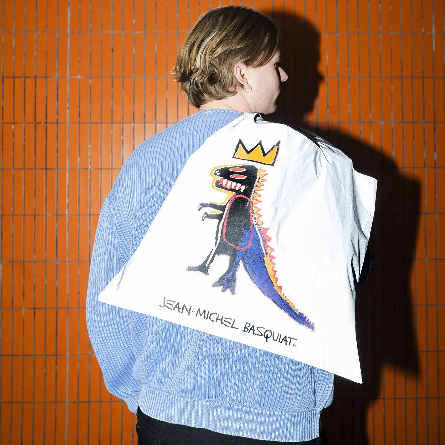 LOQI Jean-Michel Basquiat Pez Dispenser handlenett reflekterende