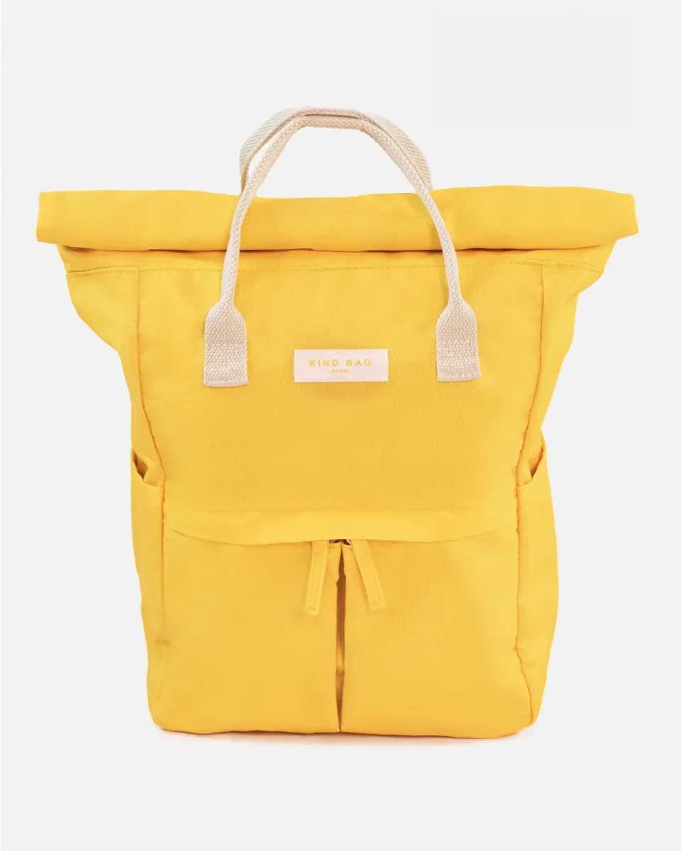 Kind Bag Hackney Medium ryggsekk tuscan gul resirkulert
