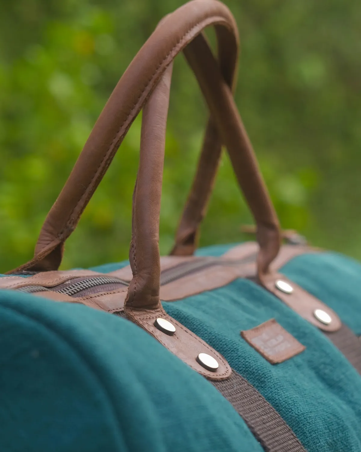 The Burlap People Mini Duffel 2.0 weekendbag flaskegrønn