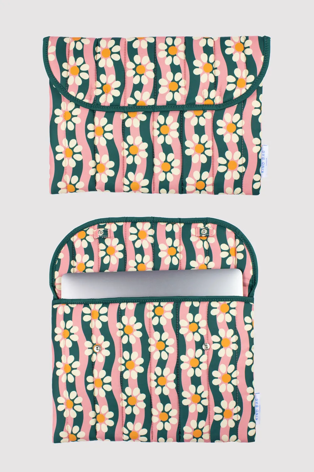 Kind Bag Wavy Daisy 13" laptopsleeve vanntett