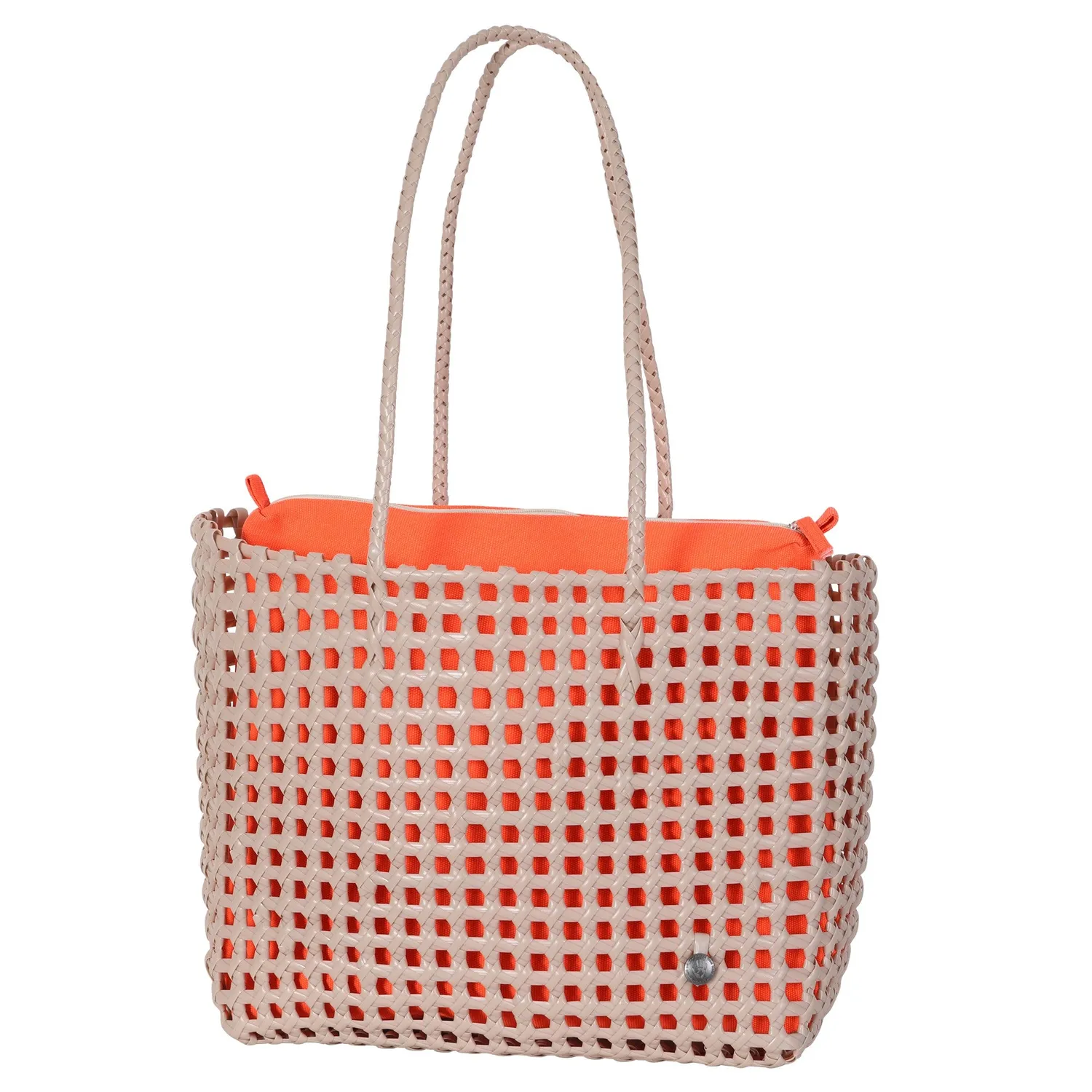 Handed By Maze shopper strandveske beige