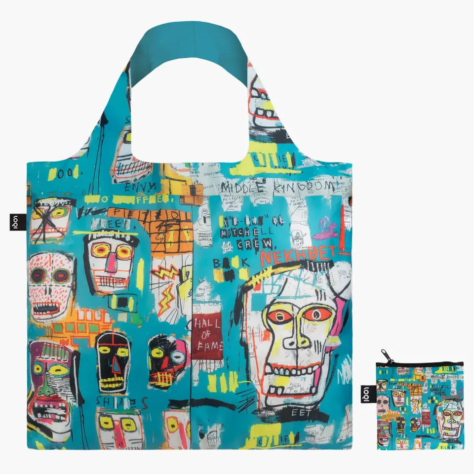 LOQI Jean-Michel Basquiat Skull handlenett resirkulert