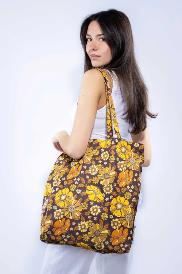 Kind Bag Retro Flowers toteveske resirkulert