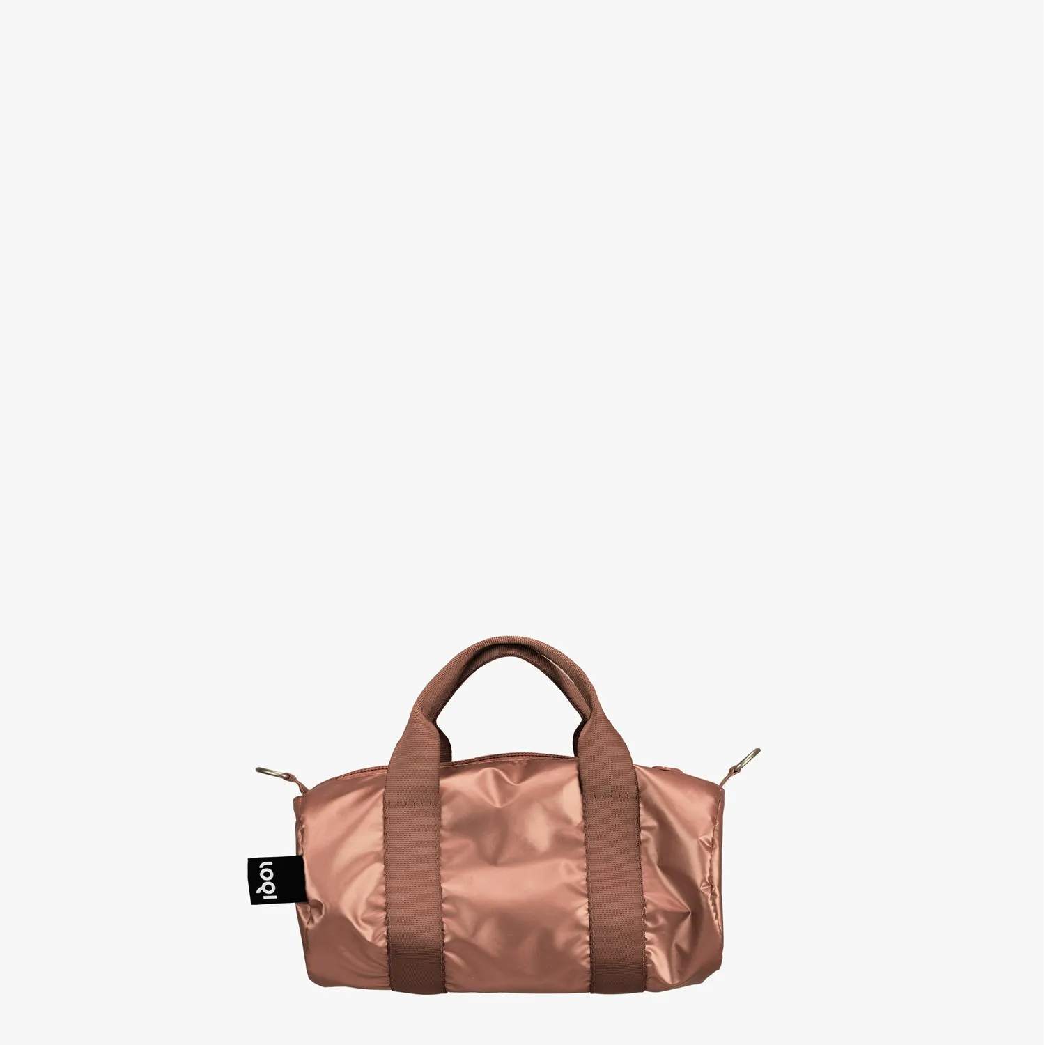 LOQI Metallic Rose Gold weekendbag liten metallisk