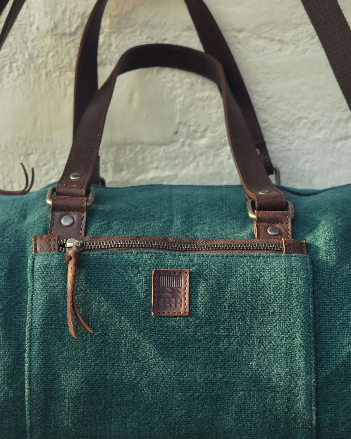 The Burlap People Mini Duffel treningsbag svart kompakt