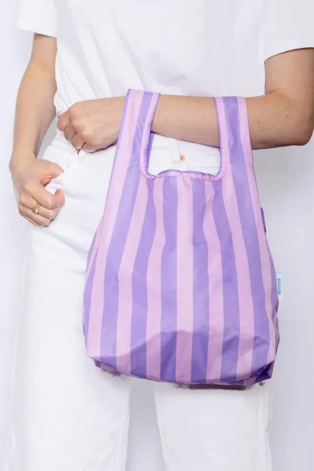 Kind Bag Mini handlenett Purple Stripes resirkulert