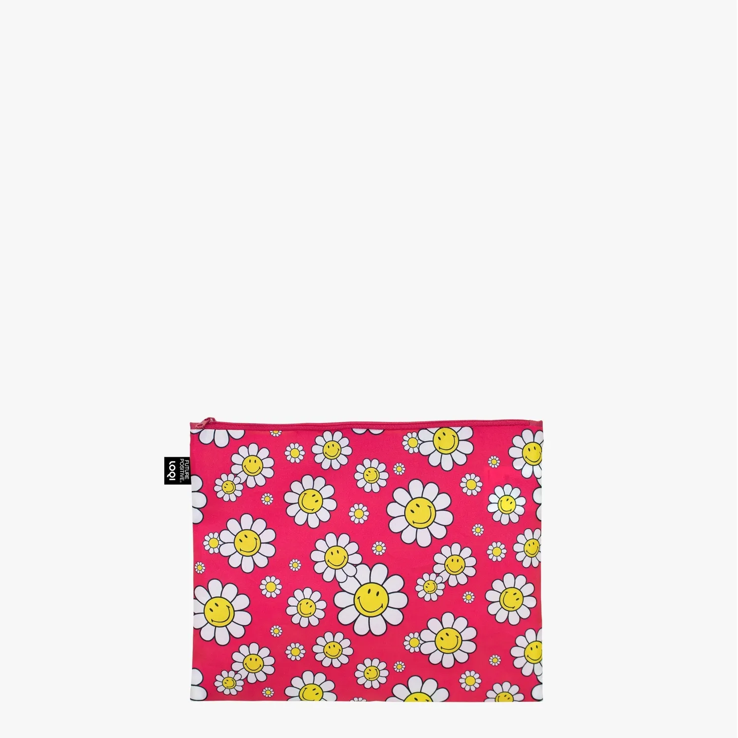 LOQI Smiley Flowers zipposer resirkulert sett