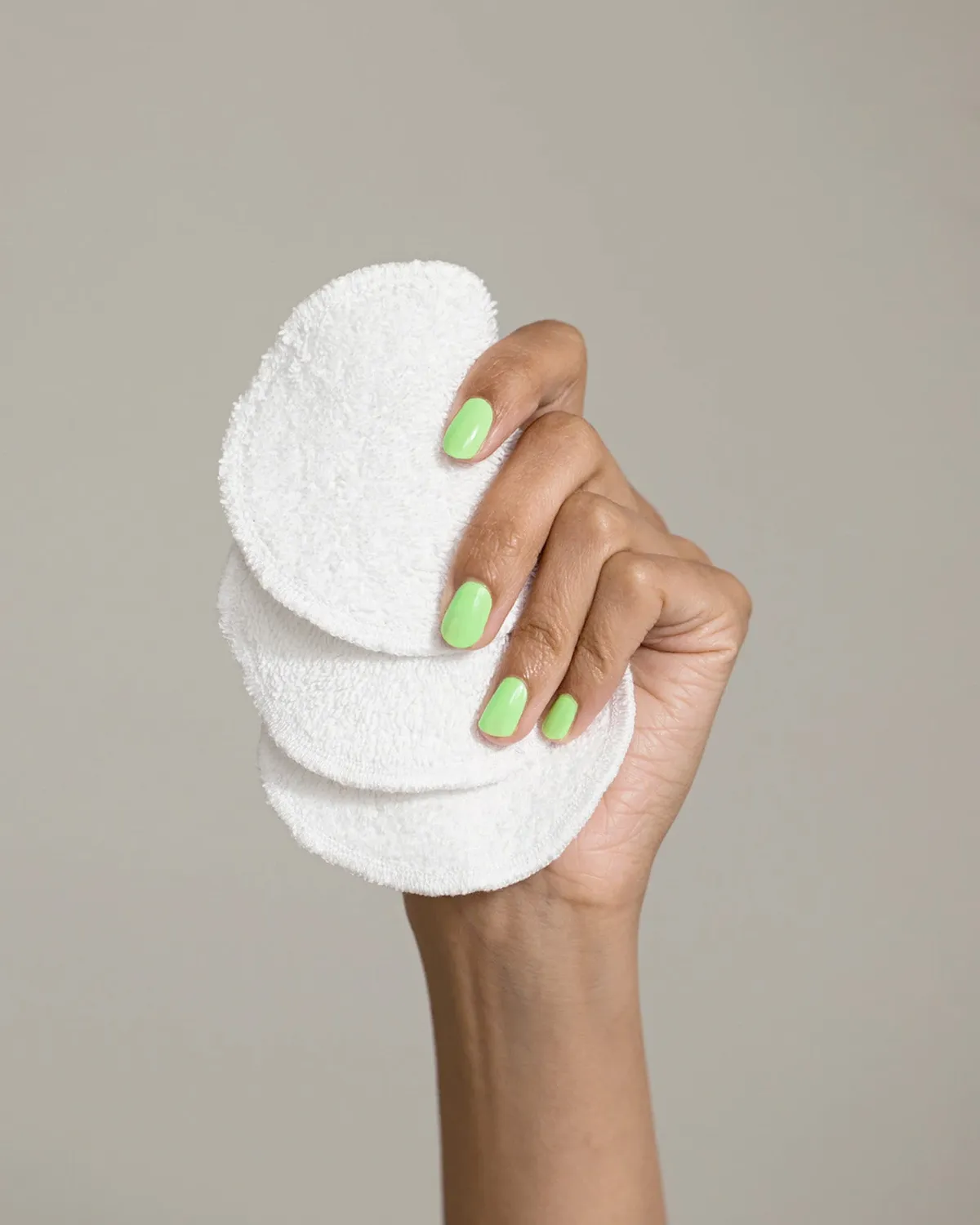 Reused Remade sminkepads gjenbrukbare bomullspads 7-pk hvit frotté