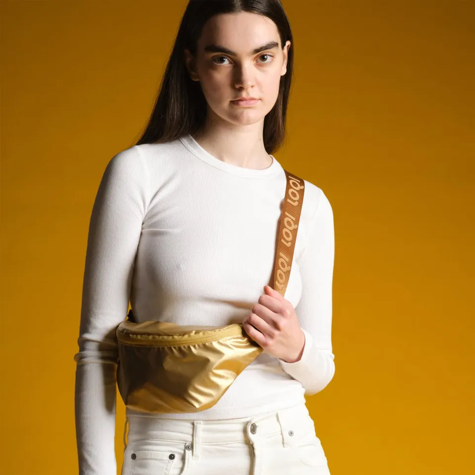 LOQI Metallic Gold mageveske gull