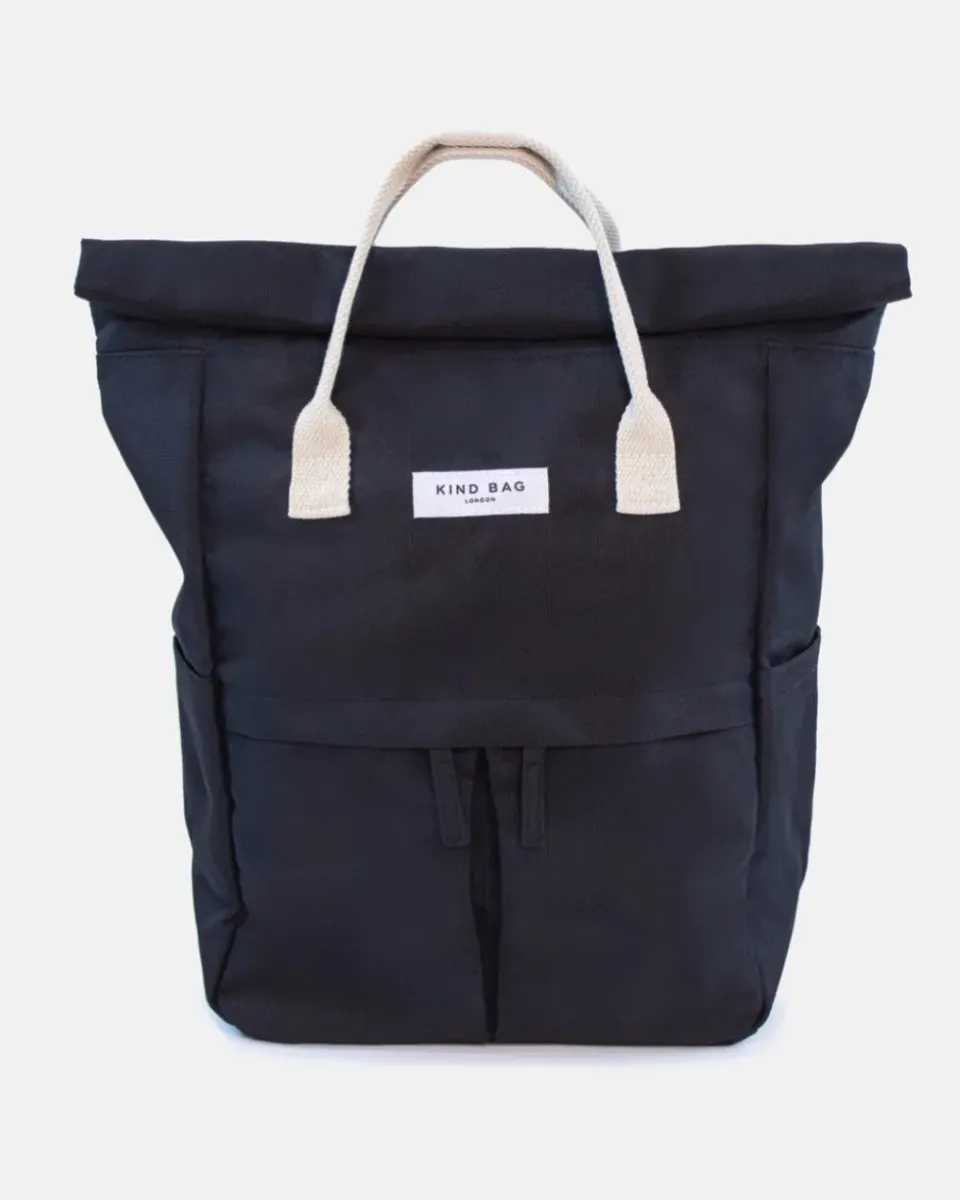 Kind Bag Hackney Medium backpack pebble black vanntett