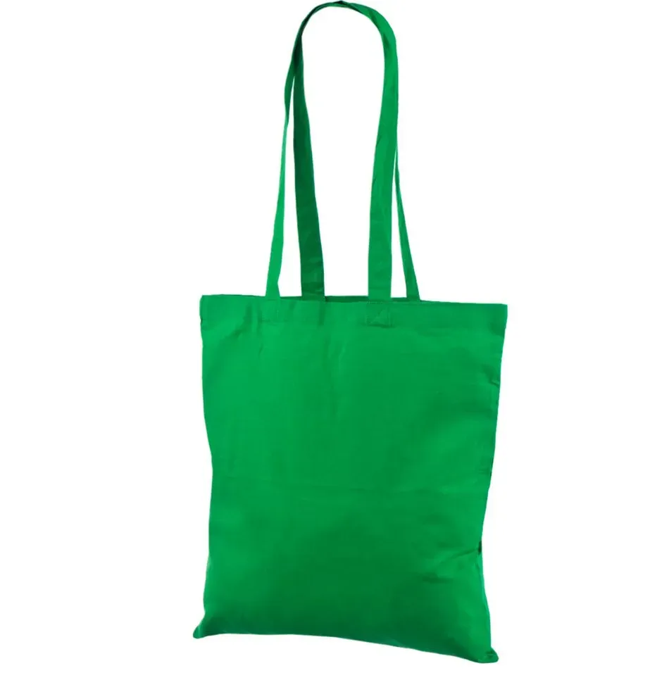 Handlenett CotGreen3842 grønn konferansepose bomull 38x42