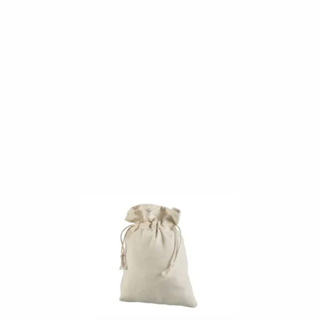 Handlenett Stringpouch 1521 bomullspose naturhvit 15×21