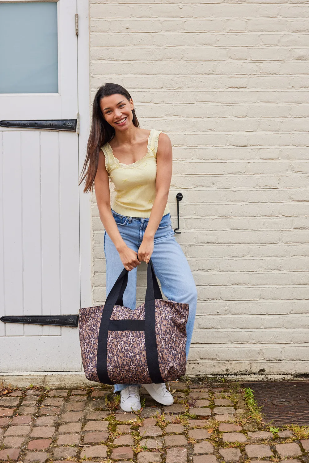 Kind Bag Carryall Leopard toteveske stor resirkulert