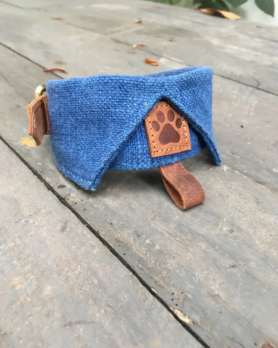 The Burlap People Friends of Felix hundehalsbånd naturmateriale