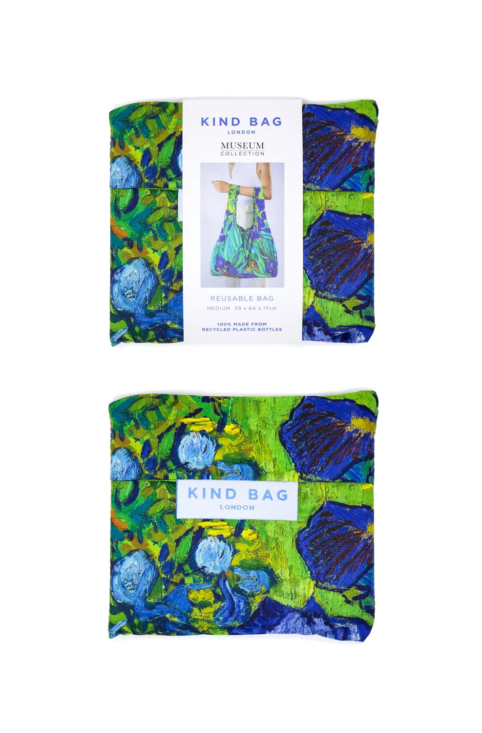 Kind Bag Van Gogh Irises handlenett medium resirkulert