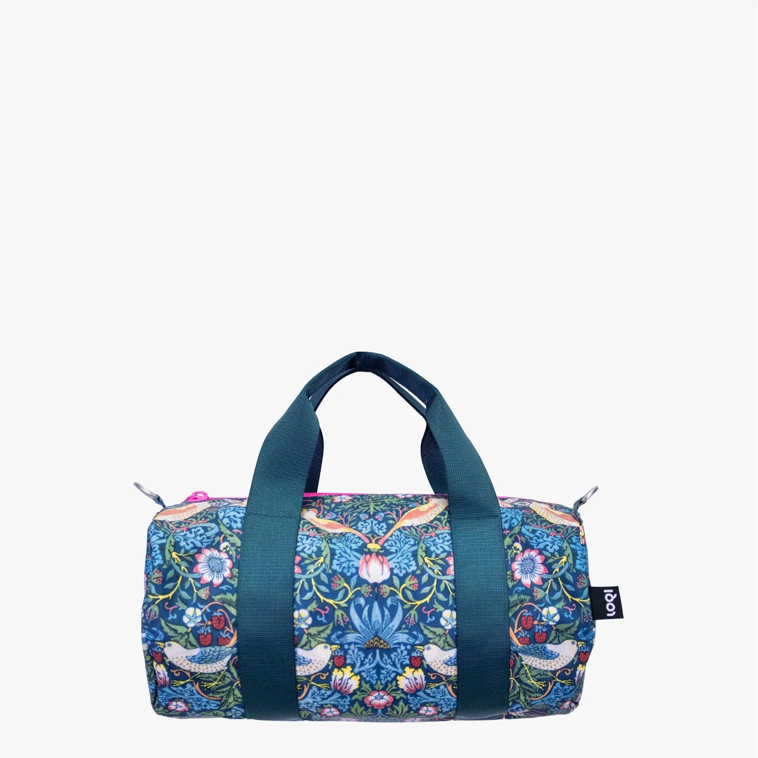 LOQI William Morris Strawberry Thief weekendbag medium resirkulert