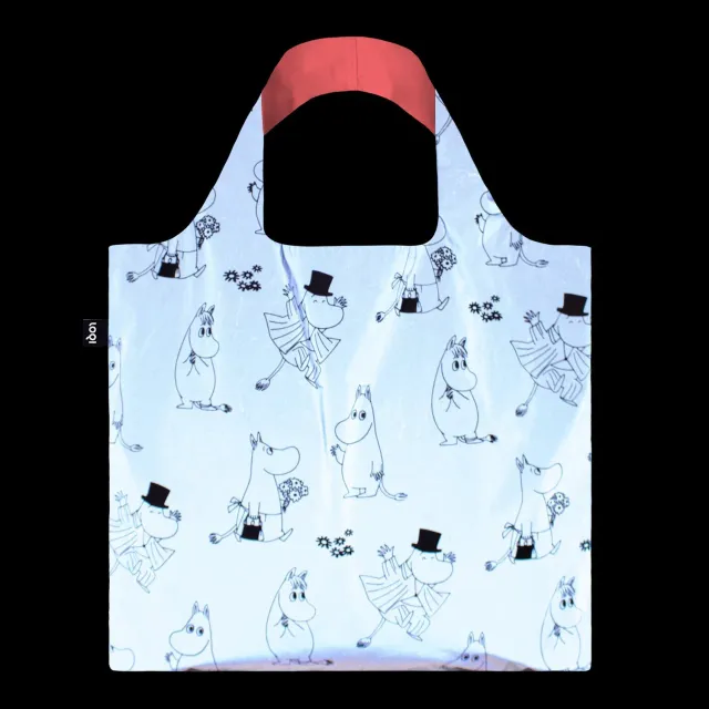 LOQI Moomin Family reflekshandlenett grå