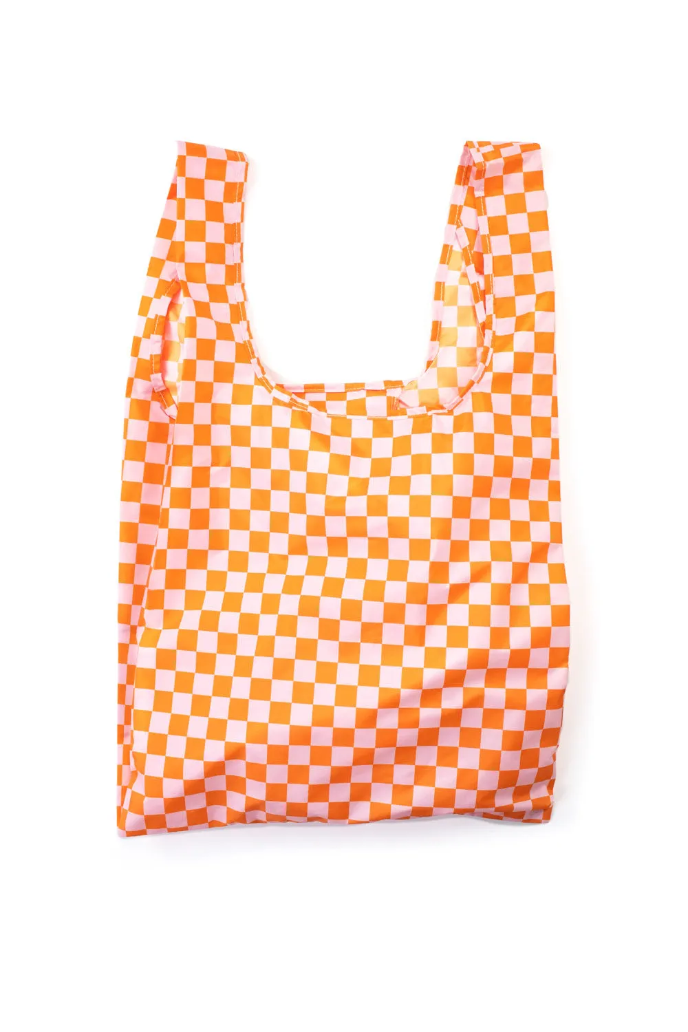 Kind Bag Checkerboard Pink Orange handlepose medium 20 kg
