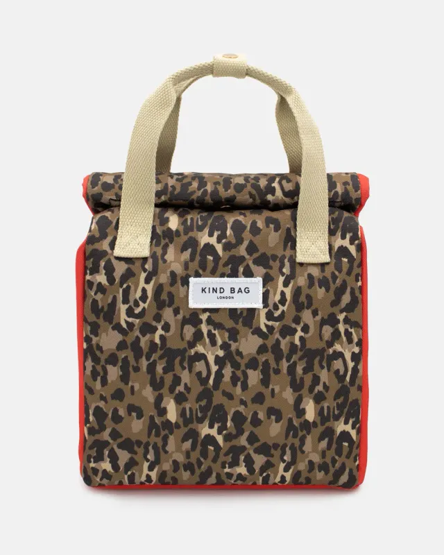 Kind Bag Lunch Bag matpose leopard vanntett