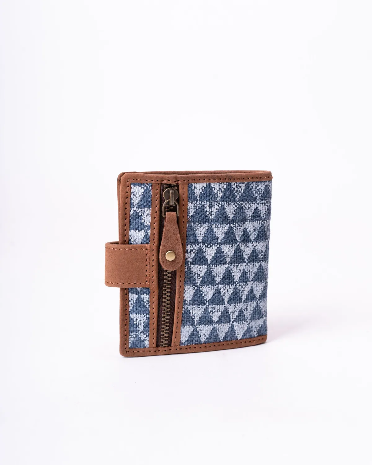 The Burlap People Flip Wallet lommebok olive knapp