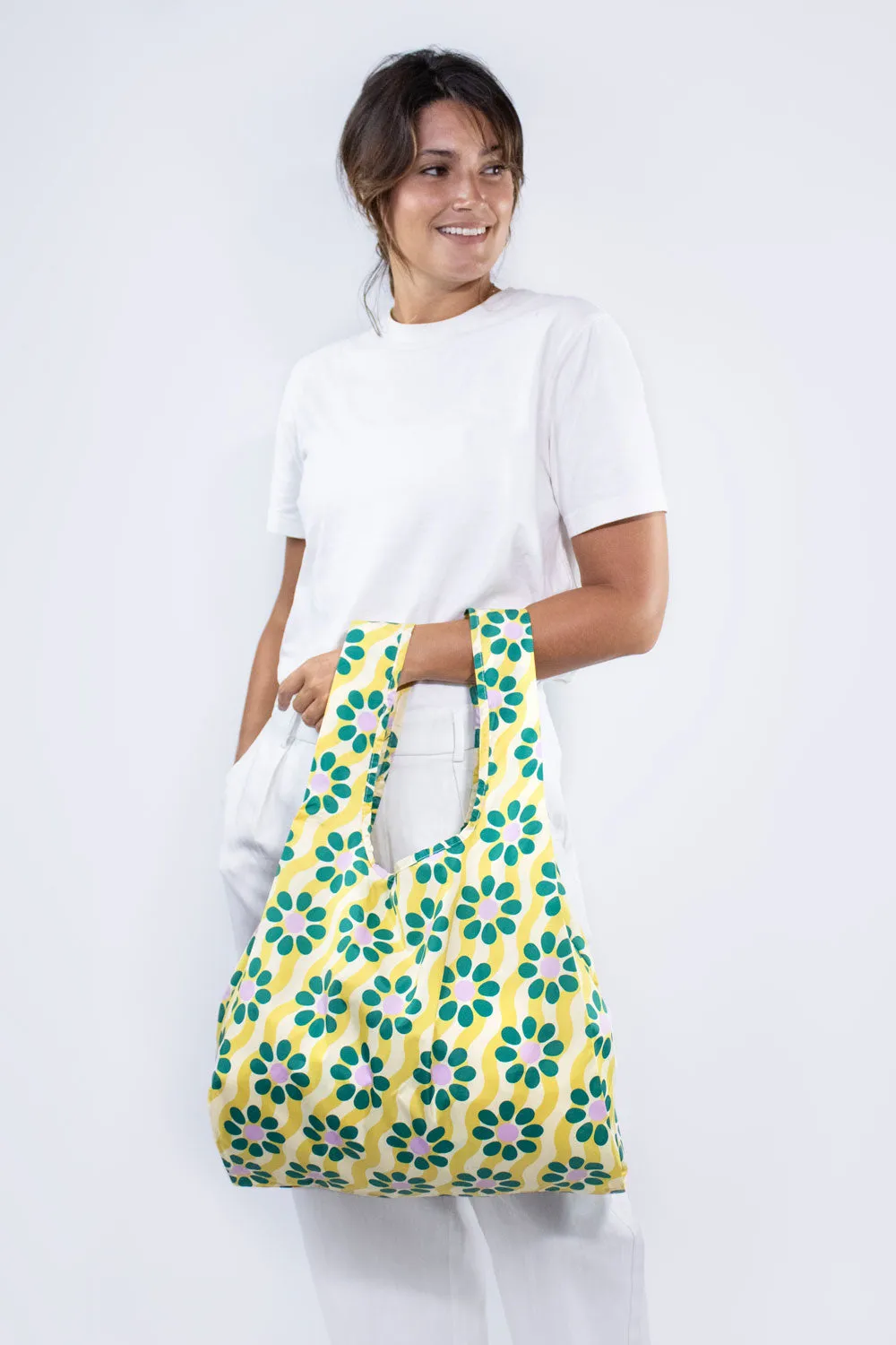 Kind Bag Wavy Daisy handlenett medium resirkulert
