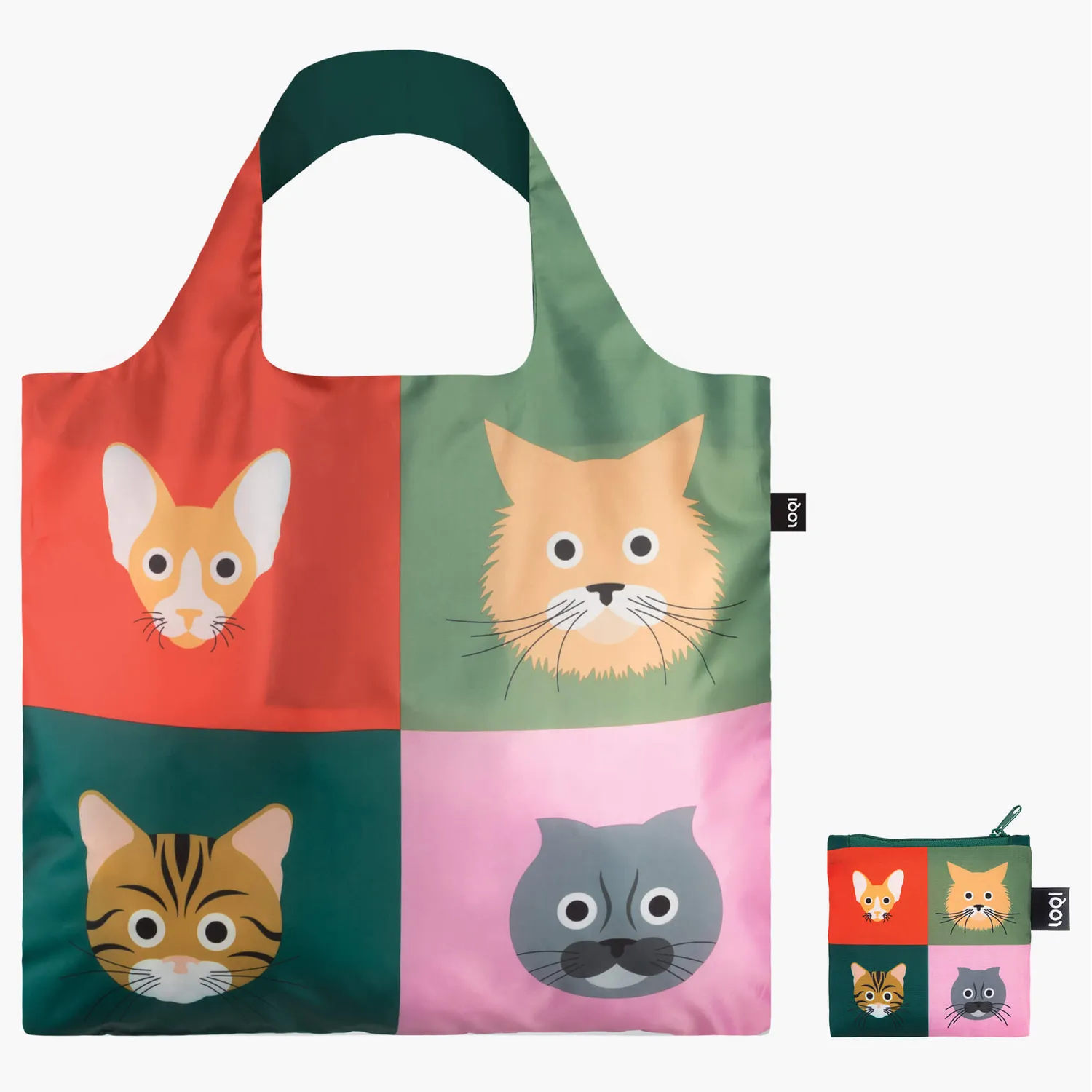 LOQI Stephen Cheetham Cats handlenett resirkulert