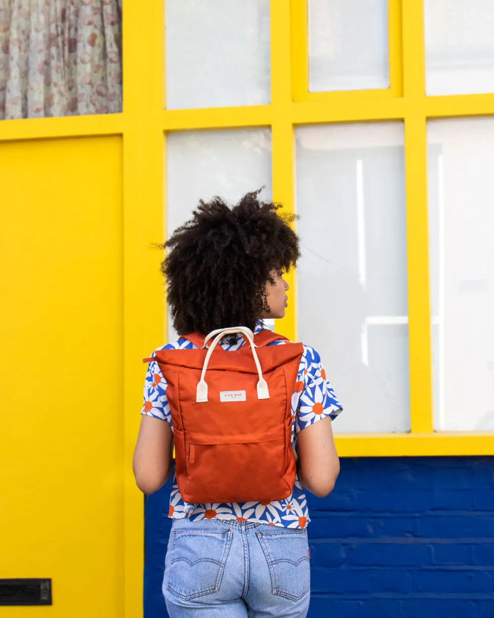 Kind Bag Hackney Medium ryggsekk burnt orange vannavstøtende