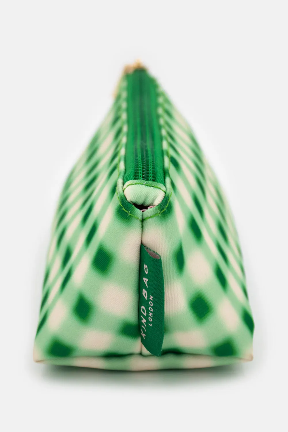 Kind Bag Blurred Plaid pennal sminkepung liten