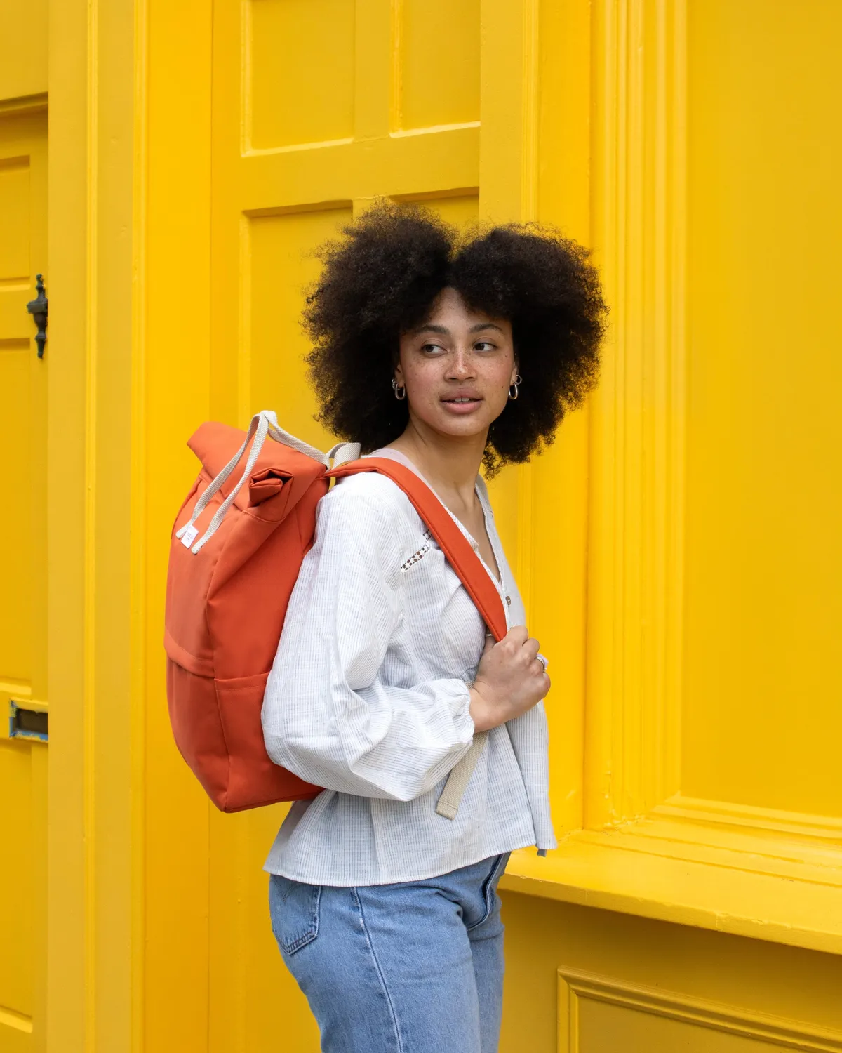 Kind Bag Hackney Large ryggsekk Burnt Orange 19,7L resirkulert