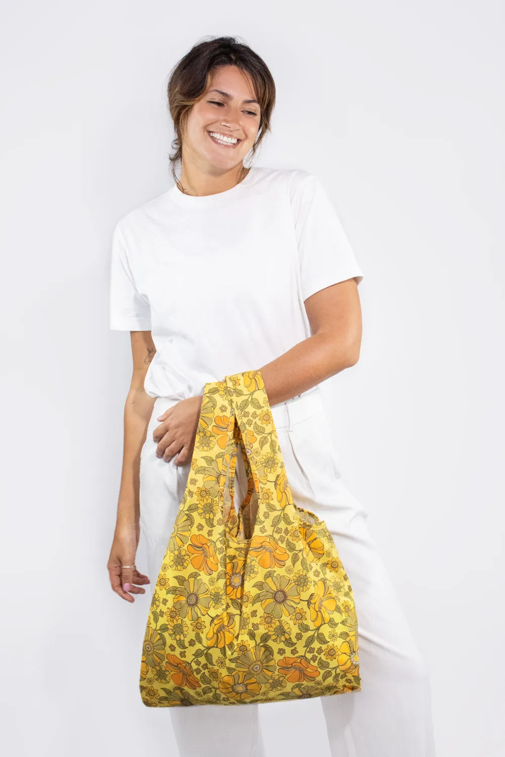 Kind Bag Retro Flowers medium handlenett gjenbrukbar 20 kg