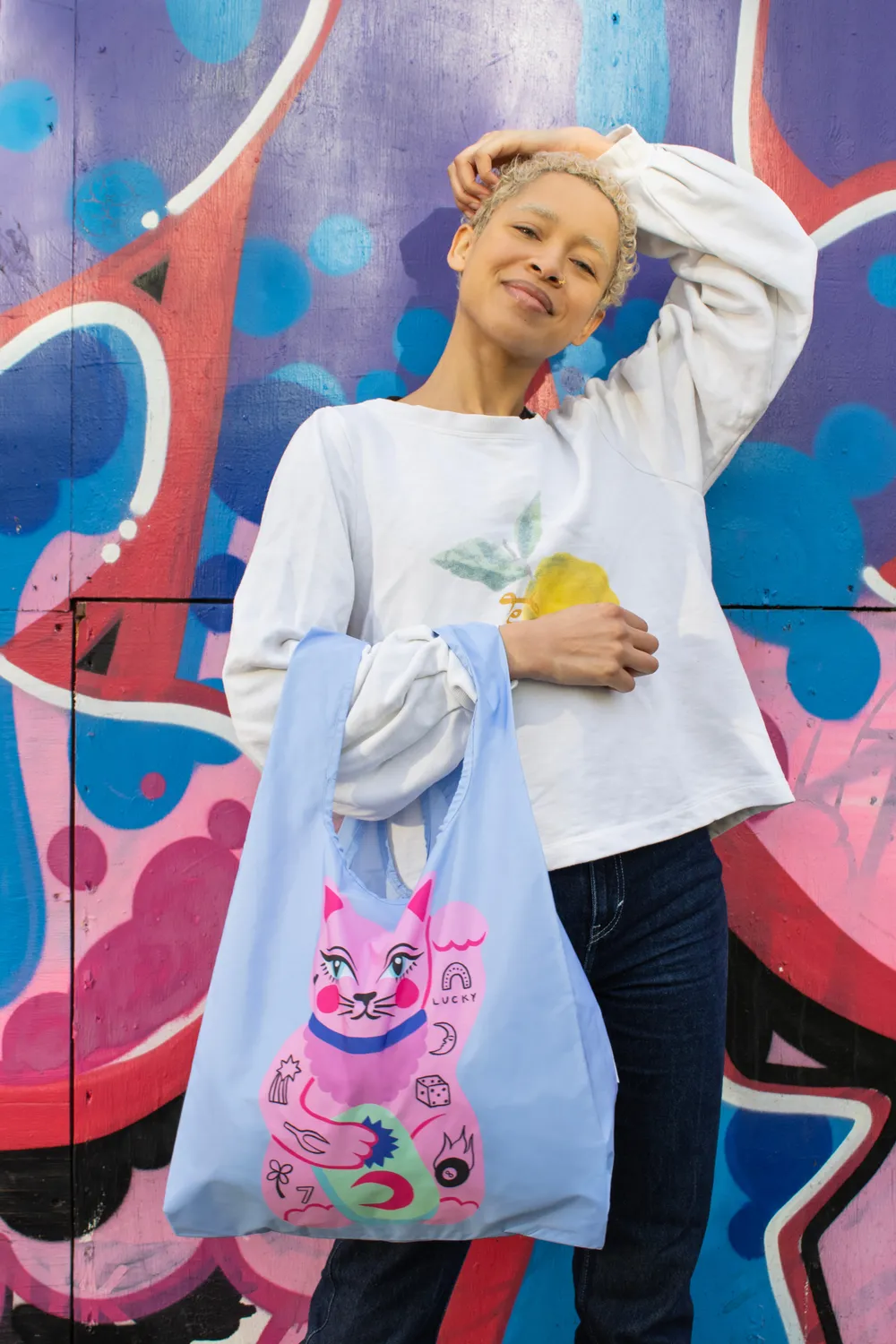 Kind Bag Amy Hastings Lucky Cat Medium handlenett