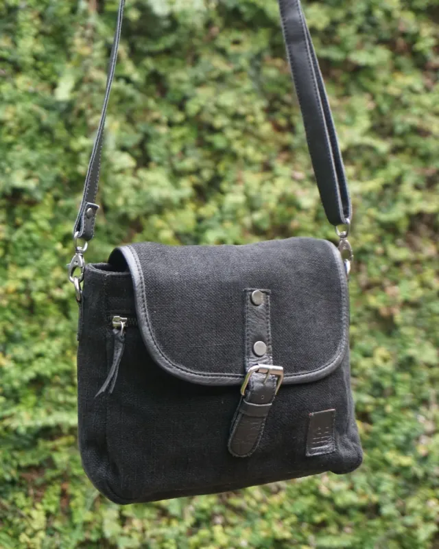 The Burlap People The Boo skulderveske Black crossbody