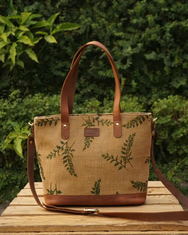 The Burlap People Lil Boss Lady håndveske liten