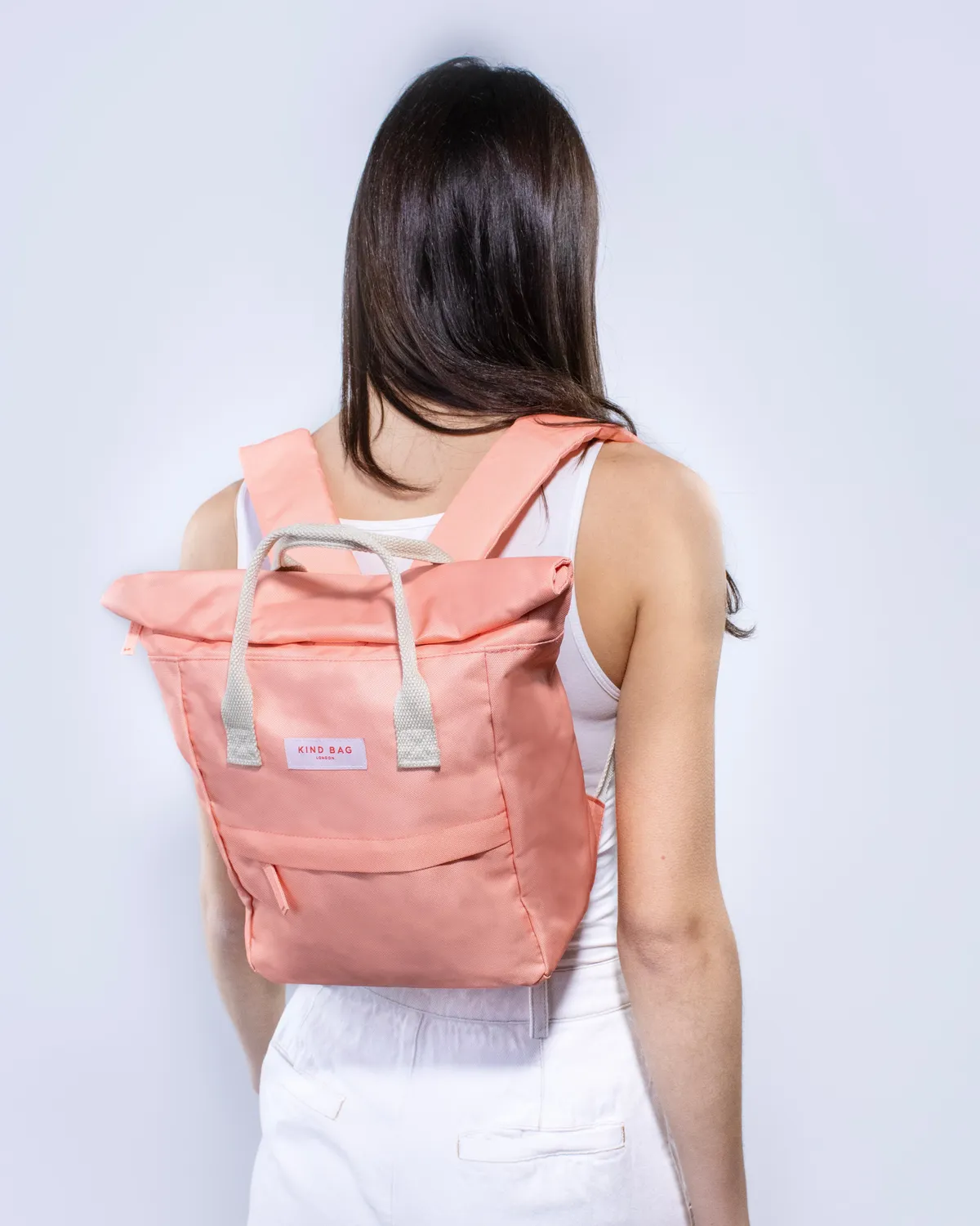 Kind Bag Hackney Mini Backpack ryggsekk Fersken resirkulert