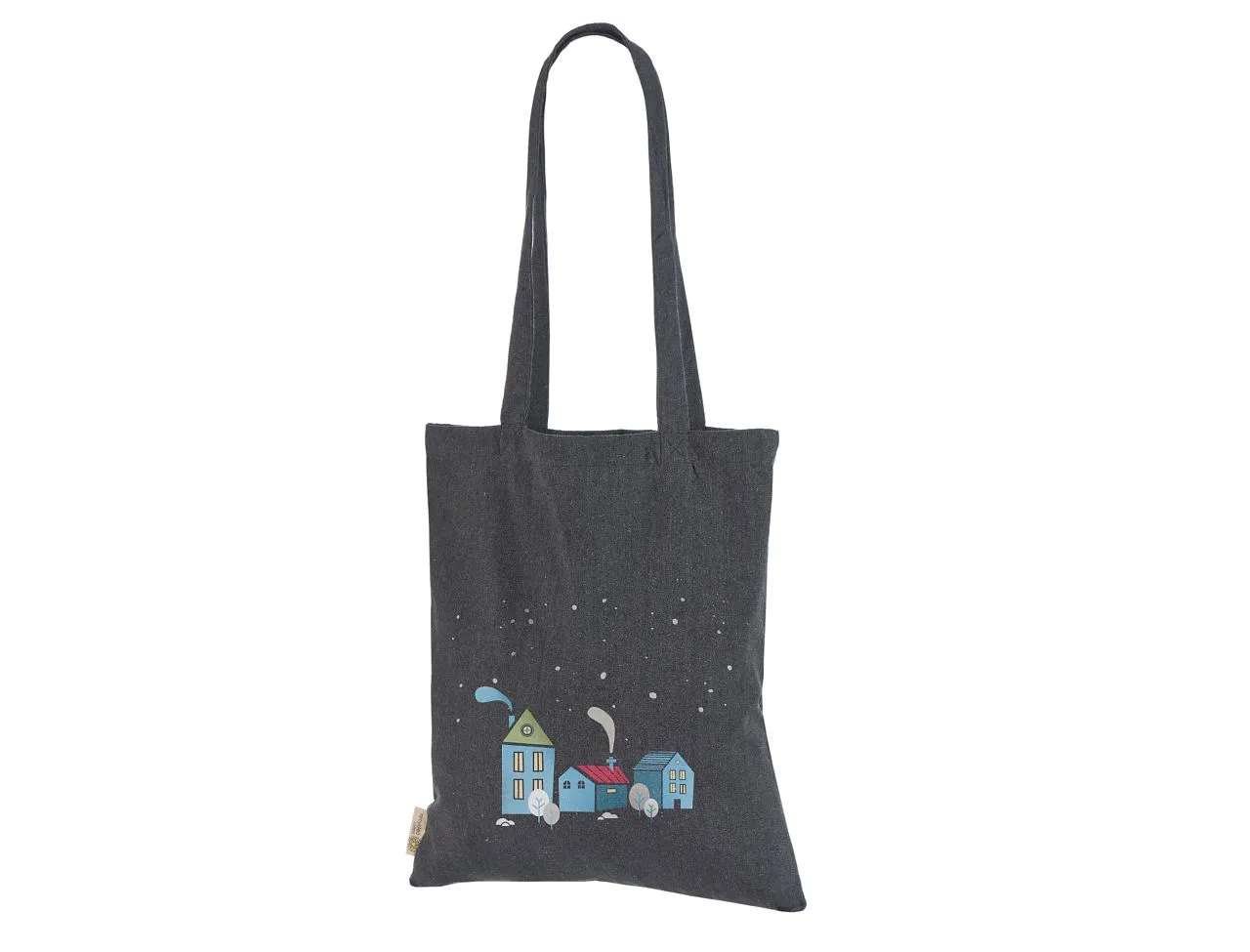 Handlenett Charcoalmel 3842 handlenett mørkegrå 38x42 resirkulert