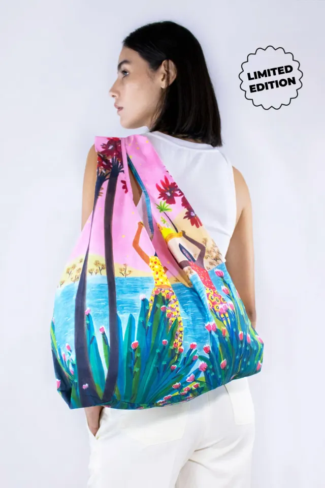 Kind Bag Two Islands handlenett medium kunst