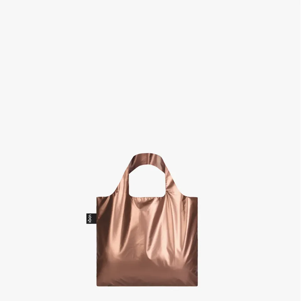LOQI Metallic Rose Gold miniveske ekstra liten gull