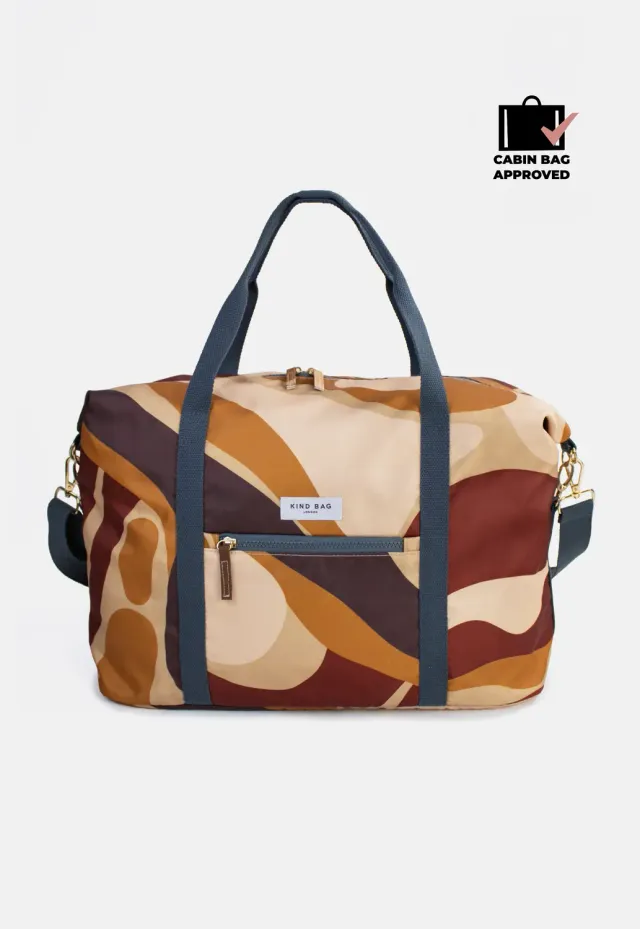 Kind Bag Weekender Abstract Caramel kabinbag beige