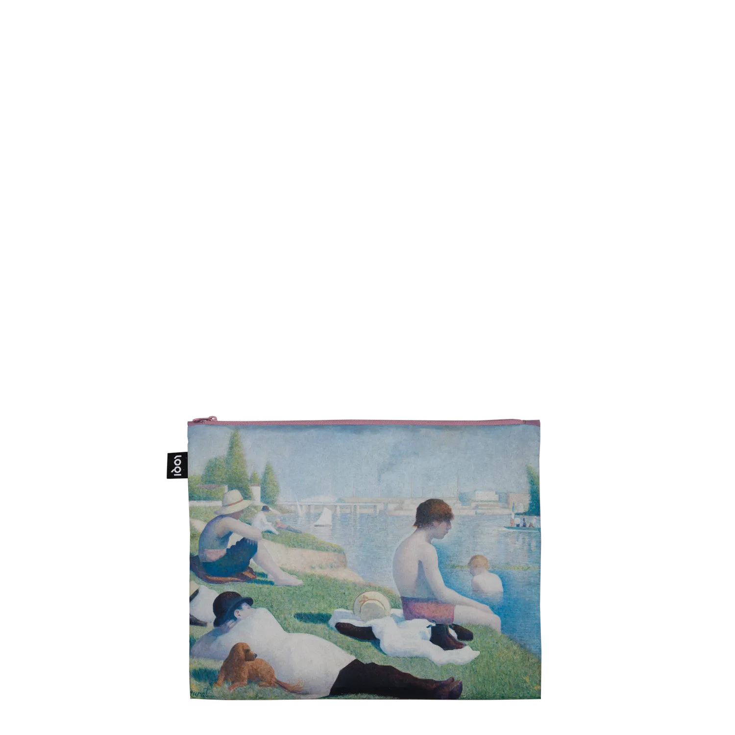 LOQI Impressionism Seurat Monet Van Gogh zip poser resirkulert