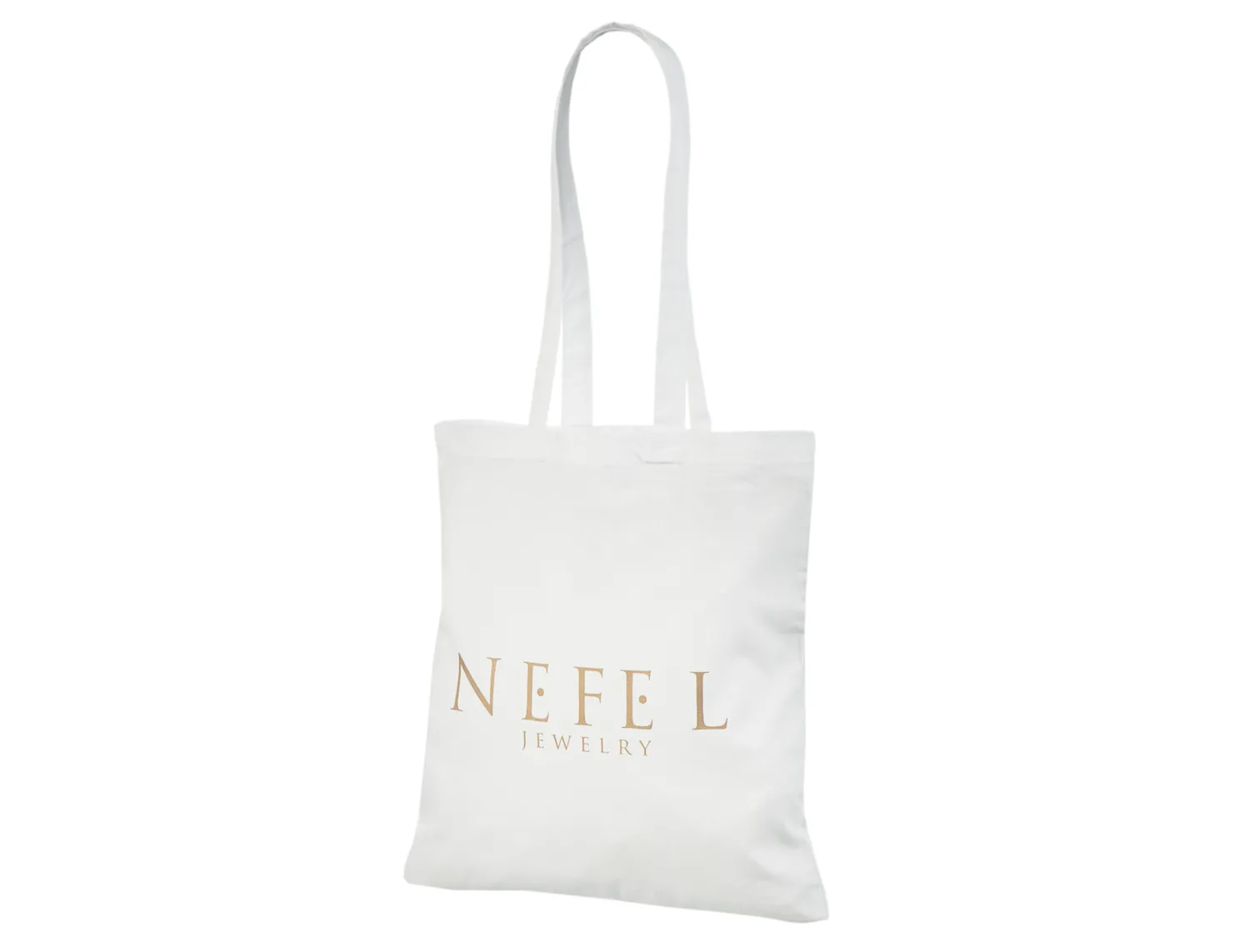 Handlenett CotWhite3842 handlenett hvitt bomull 38x42 cm