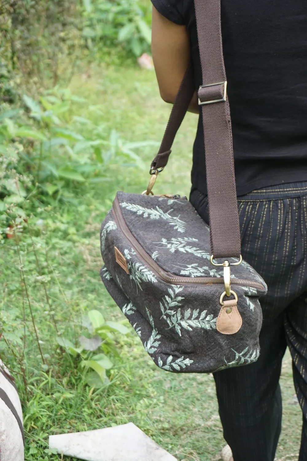 The Burlap People Camera Bag kameraveske Charcoal Tulsi