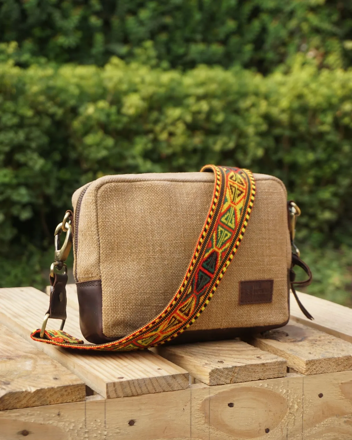 The Burlap People Magic Box skulderveske svart